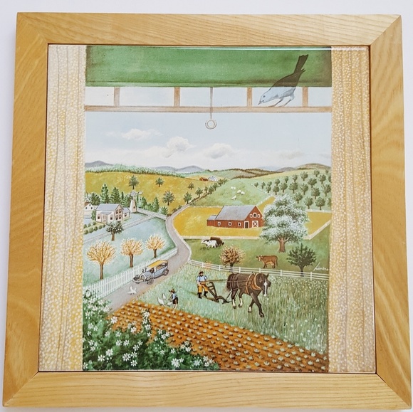 Vintage Wall Art Country Scene Rustic Farmhouse Poshmark